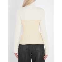 Imbracaminte Dama pagina 626 - Pulovere Jean Paul Gaultier Ribbed Knit Pullover WHITE Femei (BM 18396216) - B-mall.ro