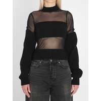 Pulovere Sheer-Effect Sweater Femei