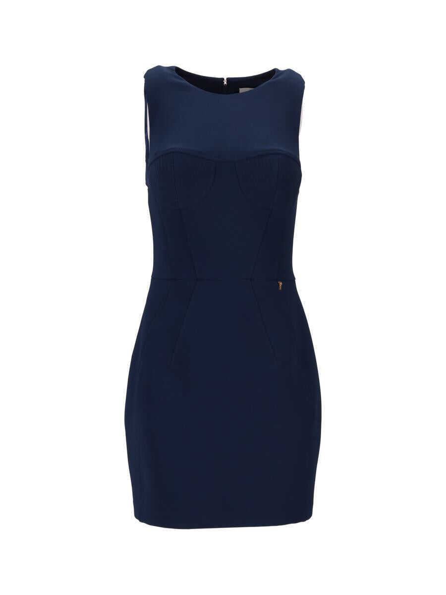 Rochii Elisabetta Franchi Elisabetta Franchi Abito Donna BIANCO/OLTREMARE Femei (BM 18397215) 1