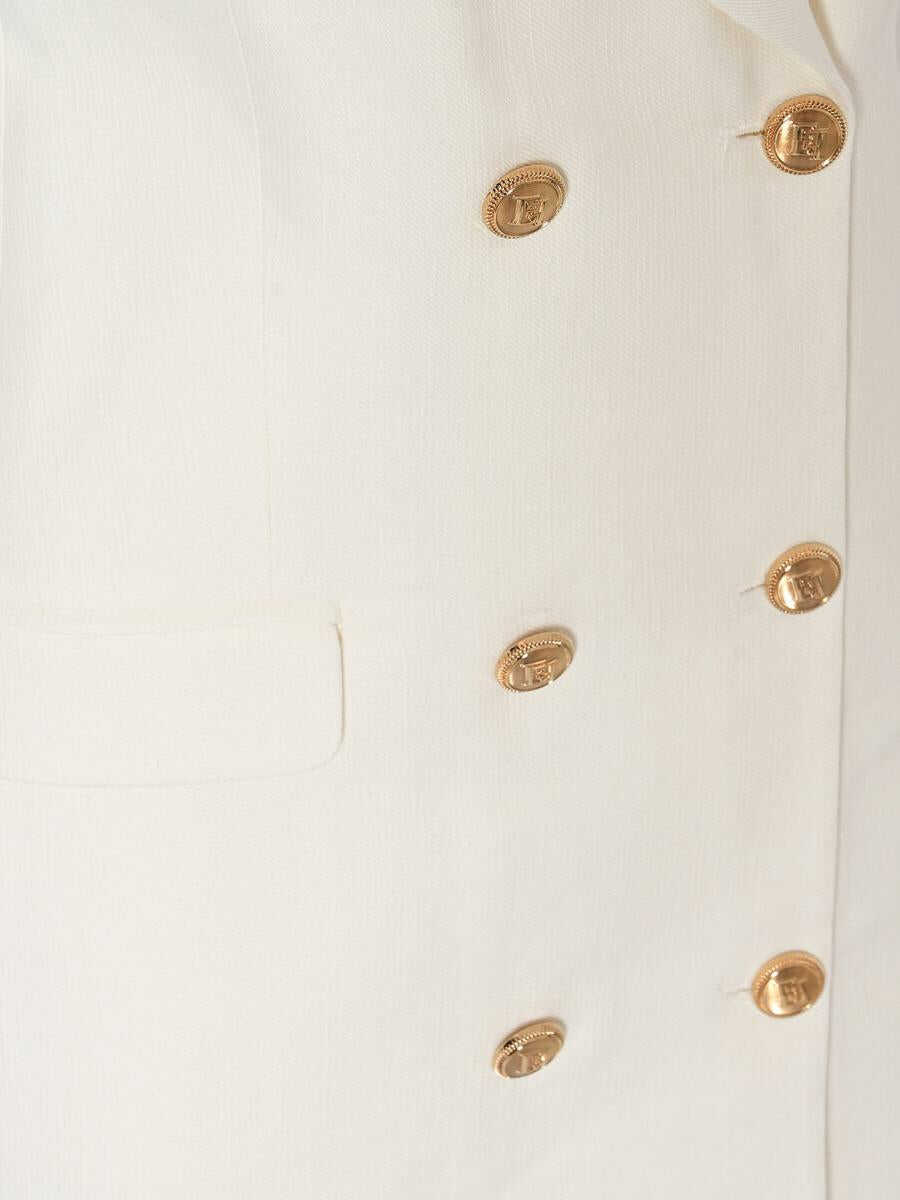 Rochii Elisabetta Franchi Elisabetta Franchi Midi Dress WHITE Femei (BM 18397260) 3