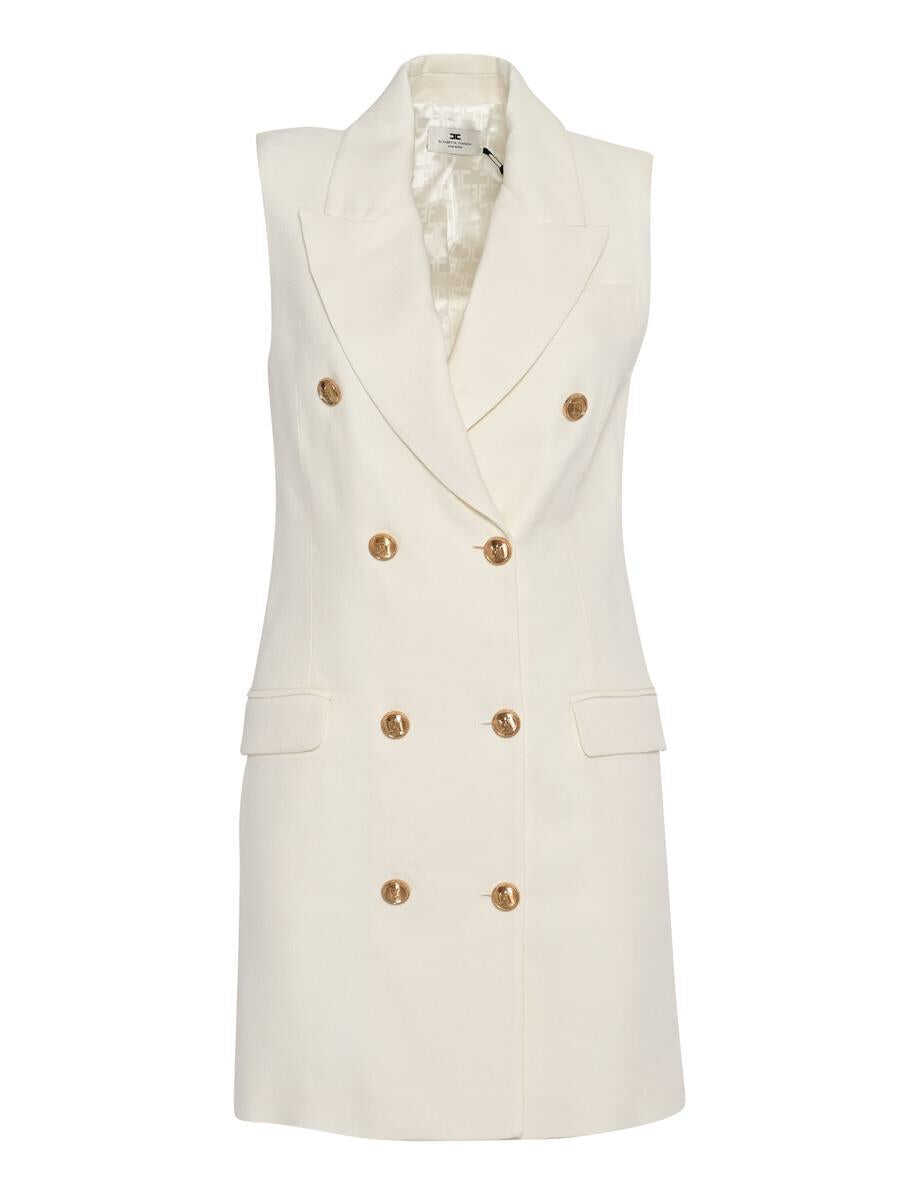 Rochii Elisabetta Franchi Elisabetta Franchi Midi Dress WHITE Femei (BM 18397260) 1