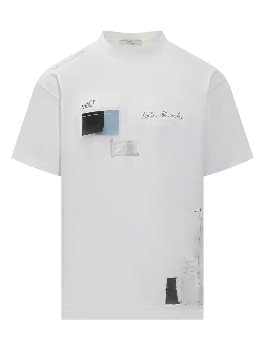 Tricouri Givenchy Givenchy Givenchy T-Shirt WHITE Barbati (BM 18397758) 1