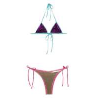 Costume de baie OSEREE Oséree Metallic Triangle Set Clothing