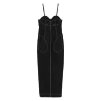 Rochii Federico Cina Long Pinces Dress Clothing Femei