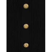 Fuste Dama - Fuste Balmain Black Skirt With Logo Buttons And Zip Closure In Viscose Blend Woman Black Femei (BM 18398274) - B-mall.ro