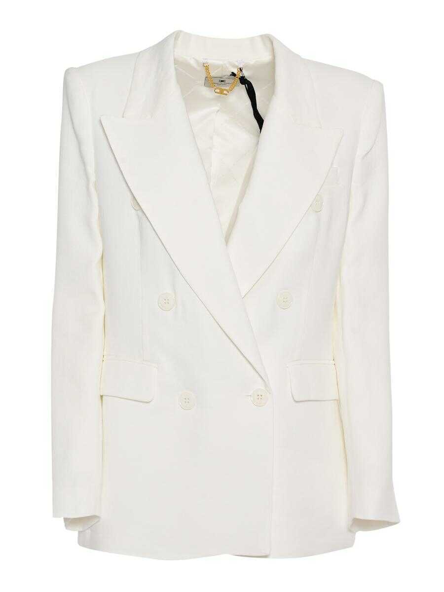Geci Elisabetta Franchi Elisabetta Franchi Jacket WHITE Femei (BM 18398484) 1