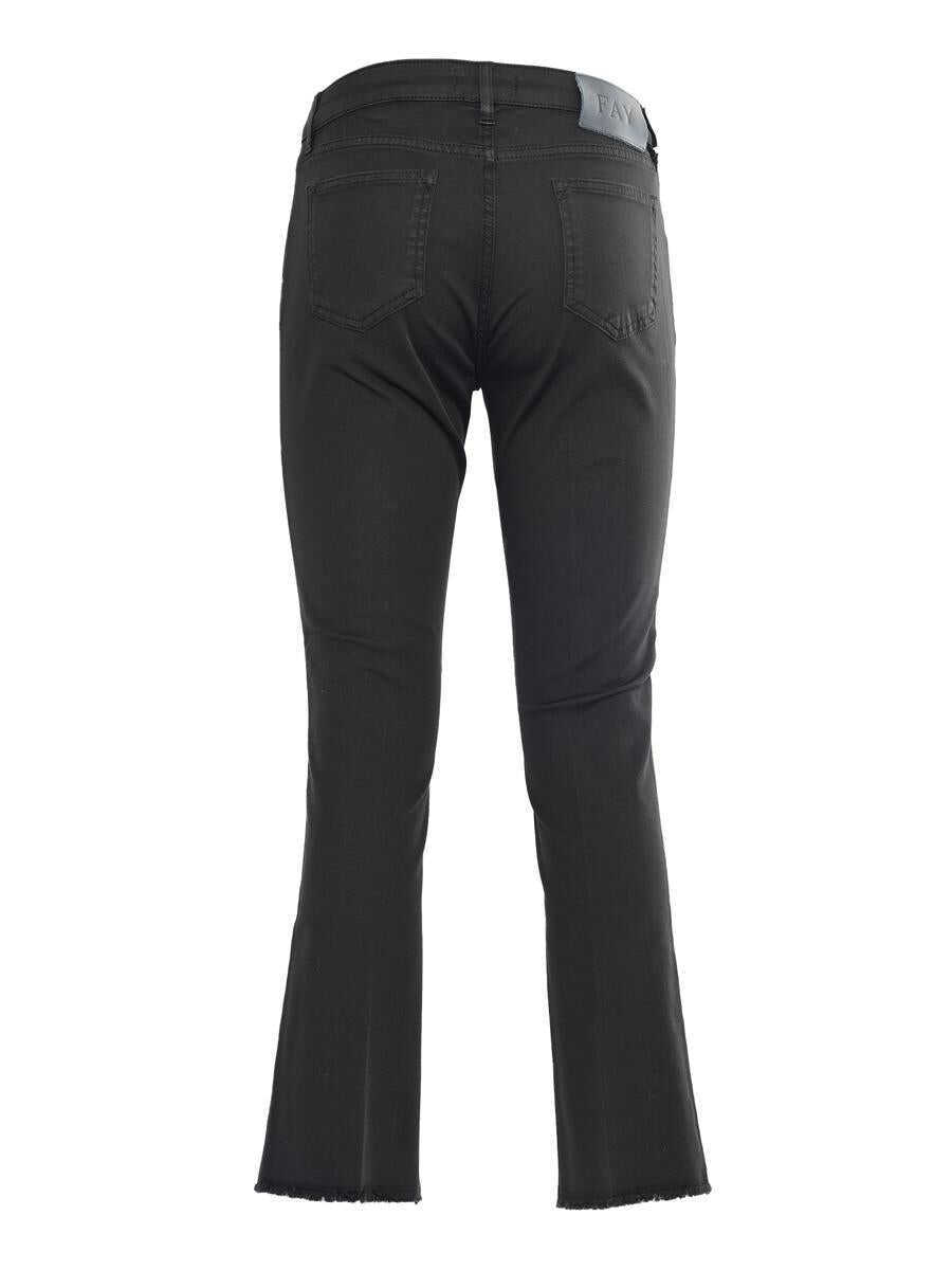 Pantaloni casual Fay Fay Pants Black Femei (BM 18399303) 2