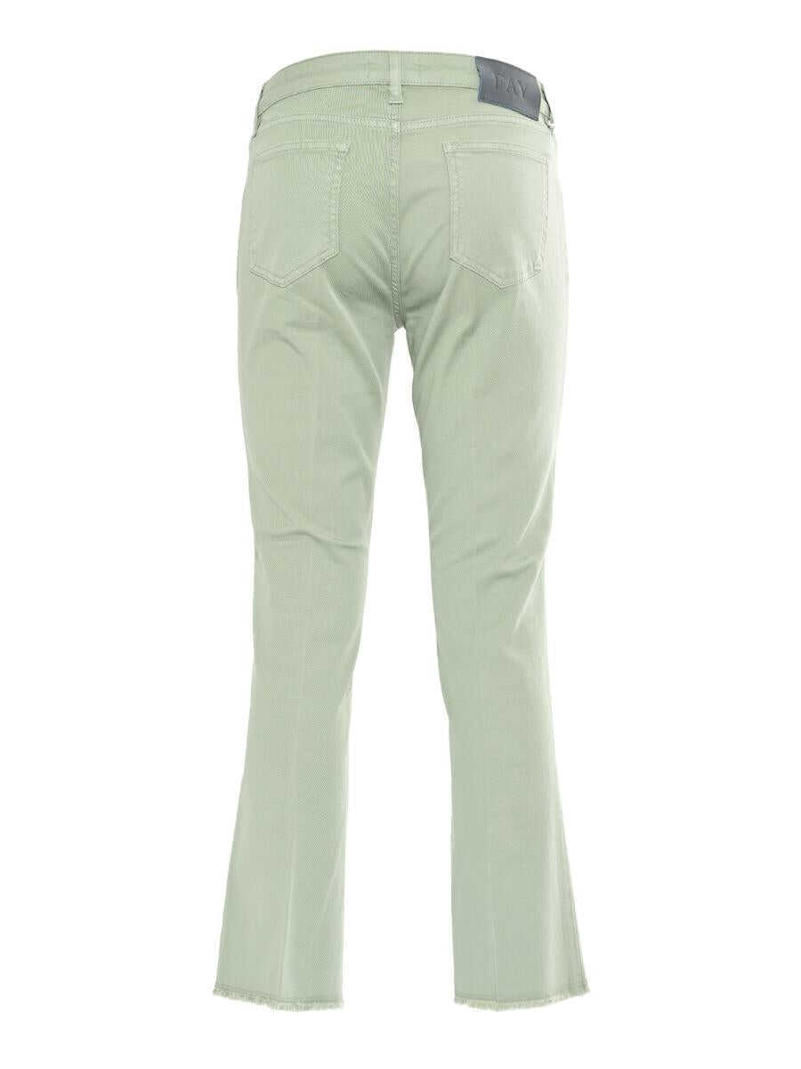 Pantaloni casual Fay Fay Pants GREEN Femei (BM 18399309) 2