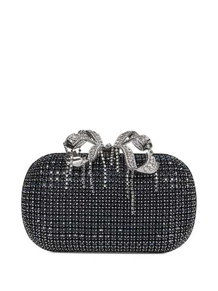 Genti mini Self-Portrait Self-Portrait Chainmail Clutch Bag With Bow BLUE Femei (BM 18399426) 3