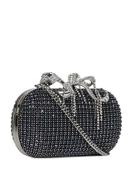 Genti mini Self-Portrait Self-Portrait Chainmail Clutch Bag With Bow BLUE Femei (BM 18399426) 1