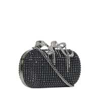 Genti mini Self-Portrait Chainmail Clutch Bag With Bow Femei