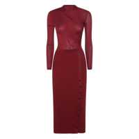 Rochii Self-Portrait Cut Out Midi Dress Femei