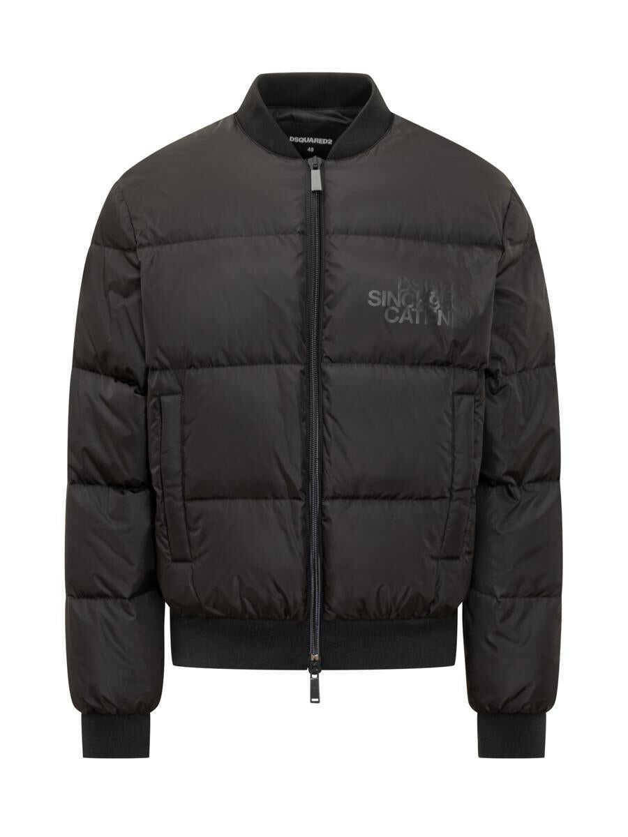Bomber jacket DSQUARED2 DSQUARED2 Dsquared2 Bomber Jacket Black Barbati (BM 18399816) 1