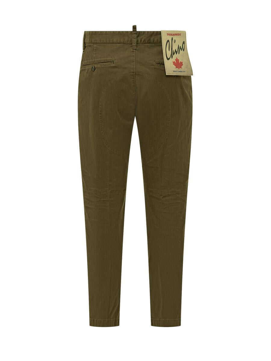 Pantaloni DSQUARED2 DSQUARED2 Dsquared2 Trousers GREEN Barbati (BM 18399864) 2