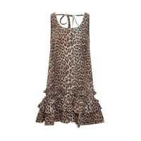 Rochii Ganni Mini Dress In Poplin. Femei