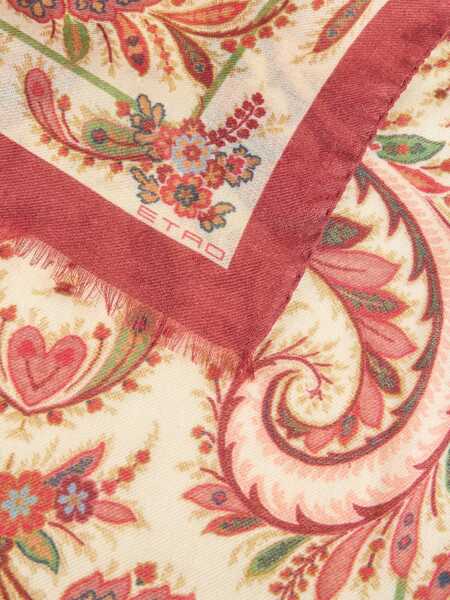 Esarfe ETRO Etro Tosca Scarf RED Femei (BM 18400416) 2
