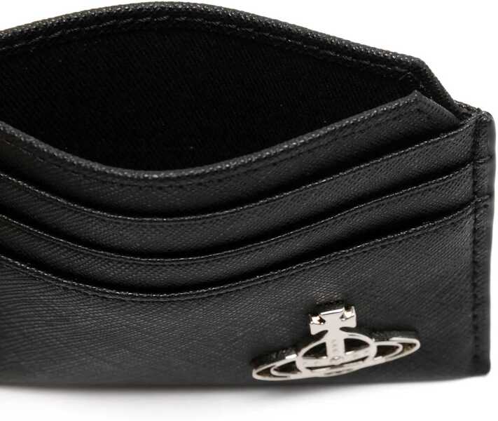 Portofele Vivienne Westwood Orbit Card Holder BLACK Femei (BM 18400657) 3