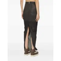 Fuste casual Dama - Fuste casual Rick Owens Dirt Pillar skirt Brown Femei (BM 18400725) - B-mall.ro