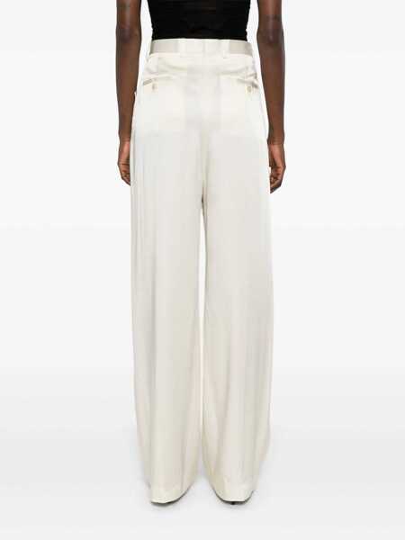 Pantaloni casual Rick Owens Hollywood Mastodon Pants White Femei (BM 18400779) 4