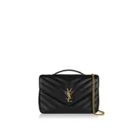 Genti de mana Saint Laurent Loulou Large Leather Shoulder Bag Femei
