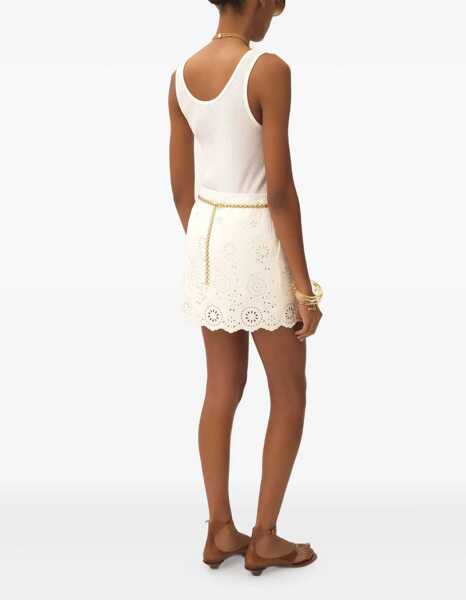 Topuri Chloe Ribbed jersey Top WHITE Femei (BM 18400834) 3