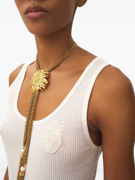 Topuri Chloe Ribbed jersey Top WHITE Femei (BM 18400834) 5