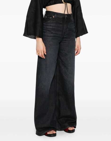 Blugi Chloe Wide-leg Jeans ONYX BLACK Femei (BM 18400843) 3