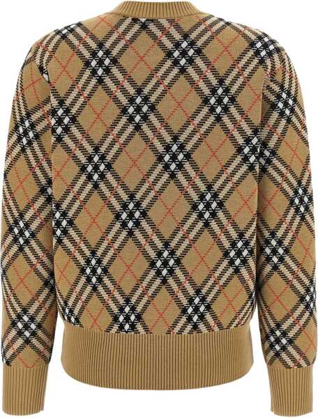Pulovere Burberry Archivio Check Sweater SAND/SAND IP CHECK Femei (BM 18400873) 2