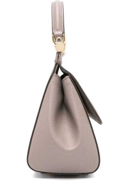 Genti de mana Dolce & Gabbana Leather Handbag FANGO CHIARO Femei (BM 18400903) 4