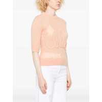 Imbracaminte Dama pagina 603 - Pulovere Chloe Logo wool Sweater PEACH ORANGE Femei (BM 18400912) - B-mall.ro