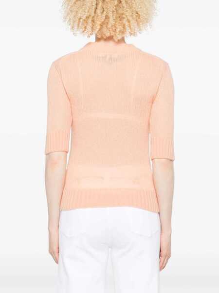 Pulovere Chloe Logo wool Sweater PEACH ORANGE Femei (BM 18400912) 4