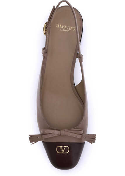 Balerini Valentino Garavani Valet Du Roi Ballerinas ROSE CANNELLE/DARK GARNET Femei (BM 18400921) 4