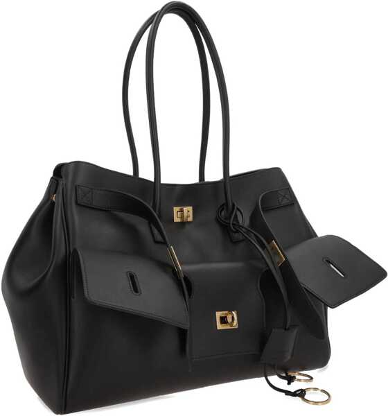 Genti de umar Balenciaga Bel Air medium Shoulder Bag BLACK Femei (BM 18400963) 3