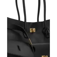 Genti de umar Balenciaga Dama - Genti de umar Balenciaga Bel Air medium Shoulder Bag BLACK Femei (BM 18400963) - B-mall.ro