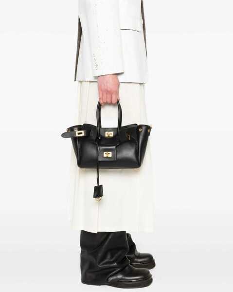 Genti de mana Balenciaga Bel Air mini Handbag BLACK Femei (BM 18400975) 2