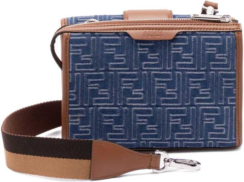 Genti de mana Fendi Baguette denim Shoulder Bag STONEDARK NUTP Barbati (BM 18400984) 2