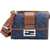 Fendi Baguette denim Shoulder Bag STONE+DARK NUT+P
