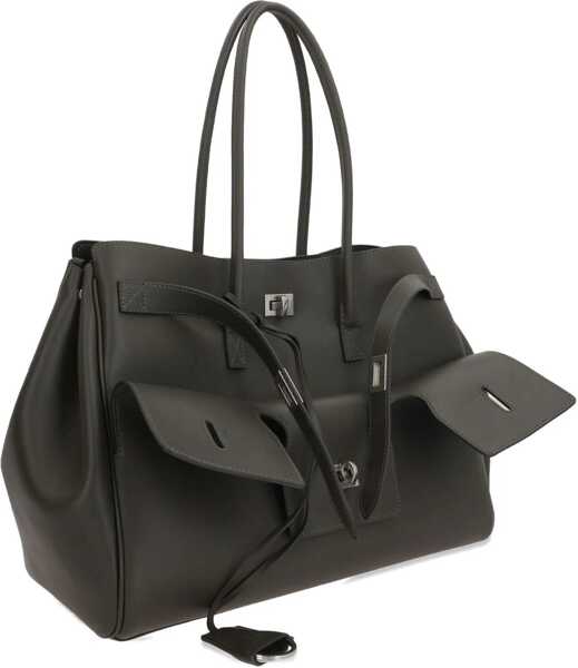 Genti de umar Balenciaga Bel Air medium Shoulder Bag KHAKI Femei (BM 18401023) 3