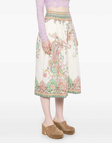 Fuste casual ETRO Paisley Print Midi Skirt MULTICOLOUR Femei (BM 18401236) 3