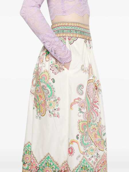 Fuste casual ETRO Paisley Print Midi Skirt MULTICOLOUR Femei (BM 18401236) 5