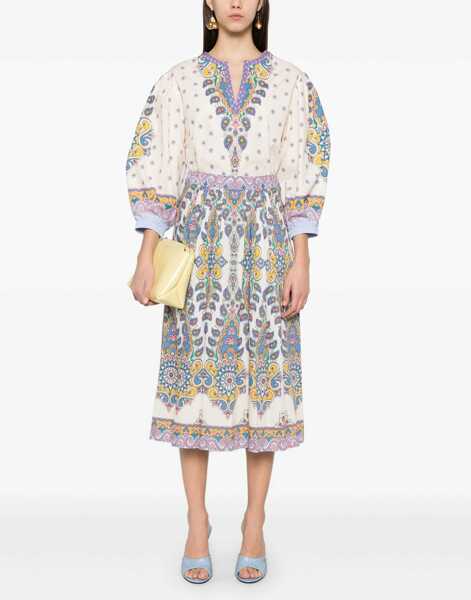 Fuste casual ETRO Paisley Print Midi Skirt MULTICOLOUR Femei (BM 18401242) 2