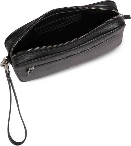 Genti de mana Valentino Garavani Vlogo Signature Pouch BLACK Barbati (BM 18401284) 4