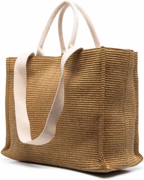 Genti de umar Marni Raffia-effect Tote Bag RAW SIENNA/NATURAL Femei (BM 18401407) 3