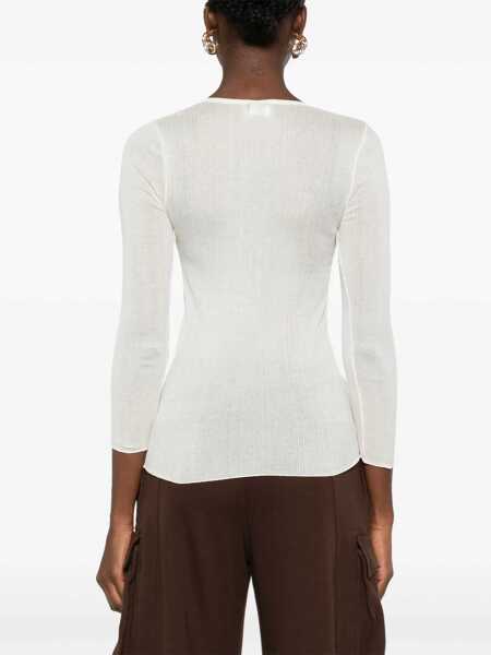 Topuri Isabel Marant Long sleeve Top ECRU Femei (BM 18401422) 4