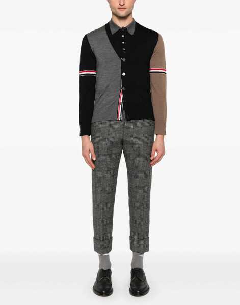 Cardigane Thom Browne Virgin wool Cardigan NAVY/GREY/BROWN Barbati (BM 18401425) 2