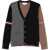 Thom Browne Virgin wool Cardigan NAVY/GREY/BROWN