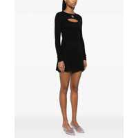 Imbracaminte MARINE SERRE Dama - Rochii MARINE SERRE Ribbed mini Dress BLACK Femei (BM 18401428) - B-mall.ro