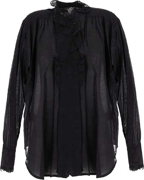 Bluze ISABEL MARANT ETOILE Pamias Blouse BLACK Femei (BM 18401452) 1