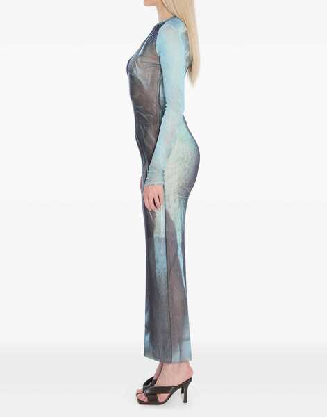 Rochii elegante Jean Paul Gaultier Water Long Dress BLUE Femei (BM 18401494) 3