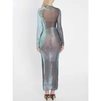 Rochii Jean Paul Gaultier Dama - Rochii elegante Jean Paul Gaultier Water Long Dress BLUE Femei (BM 18401494) - B-mall.ro